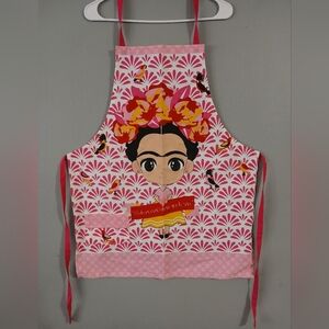 Pink Apron with Frida Design